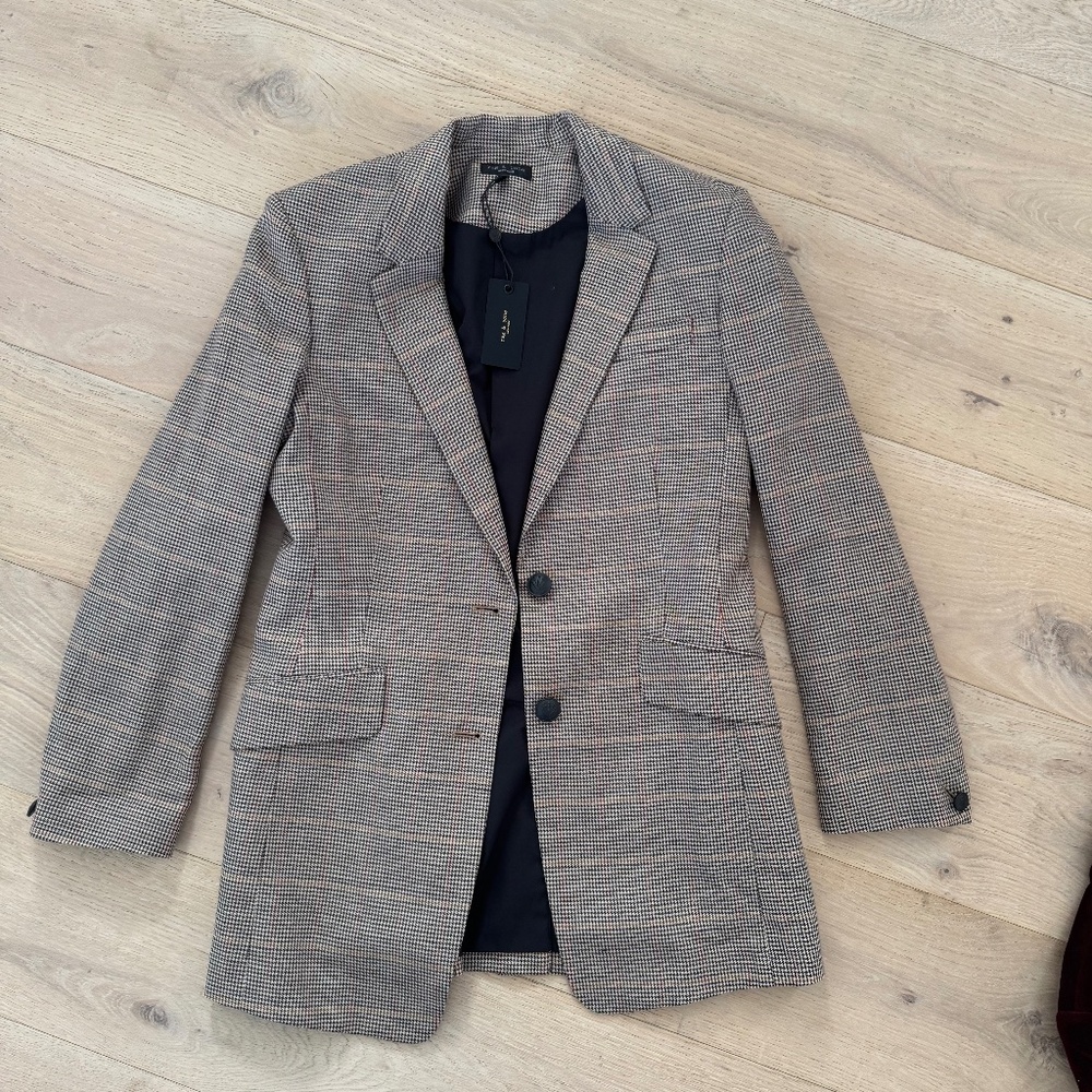 Rag & Bone Charles Wool Plaid Blazer - NWT